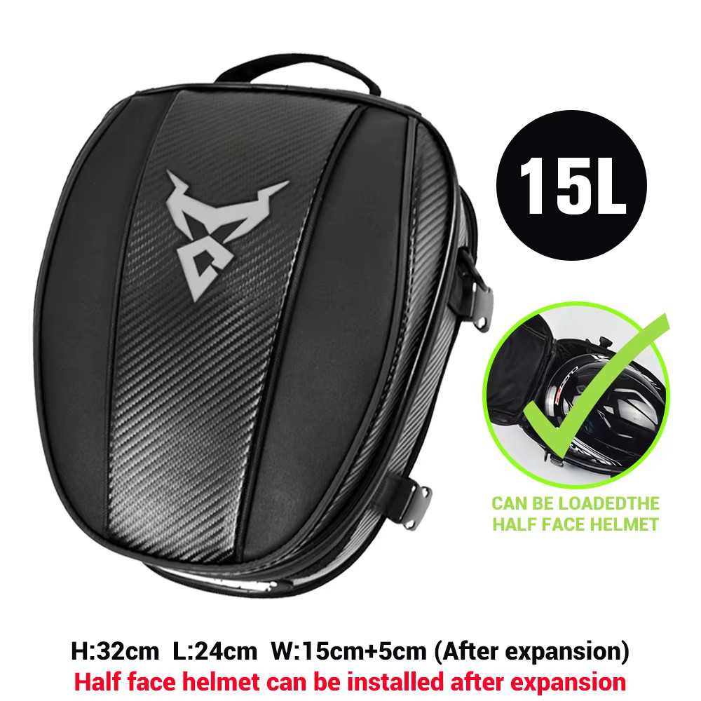 Waterproof Motorcycle Tail Bag Multifunction Motorcycle Rear Seat Bag High Capac