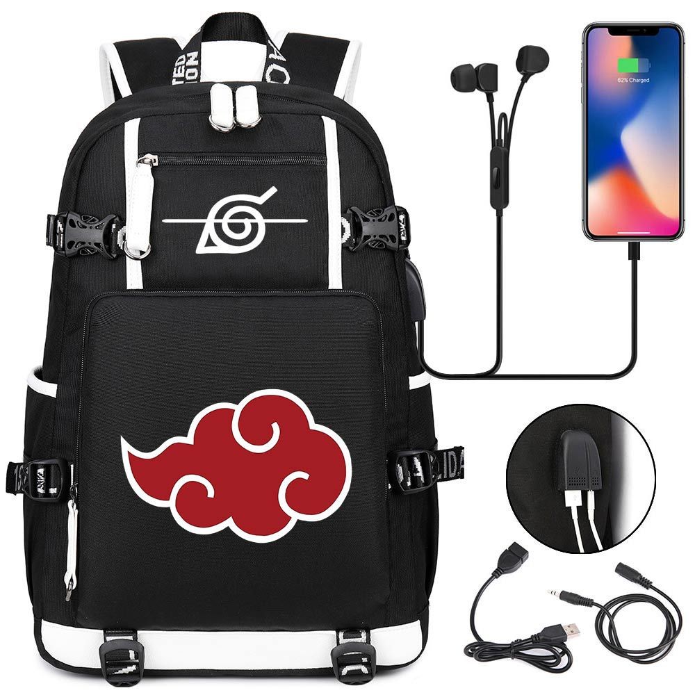 New Anime Cloud USB Laptop Backpack for Teens/ Students, School & Travel Daypack