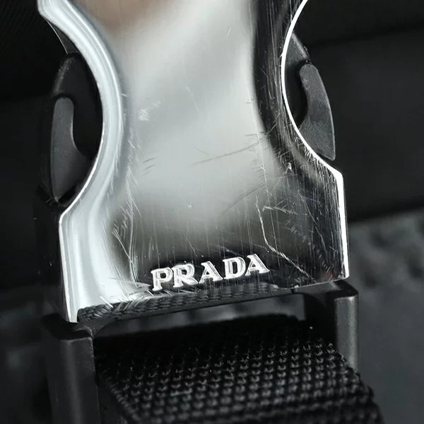 PRADA Shoulder bag Re-Nylon 2VD062 Black SHW Messenger bag Men Triangle Logo