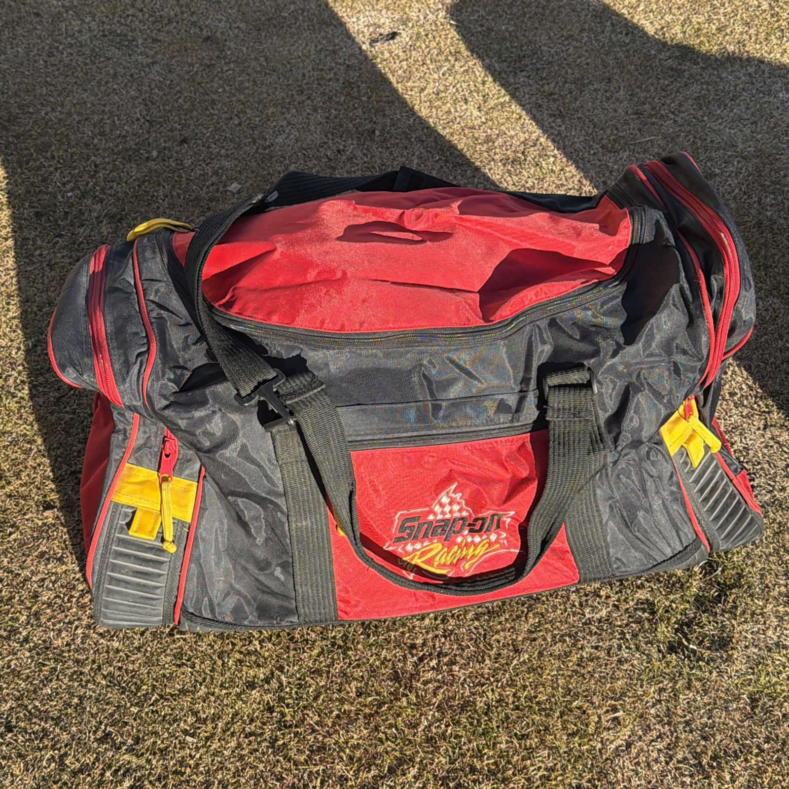 Snap On Racing Tools 3pc Matching Duffle Gym Bag Set and Cooler Vintage 1990s