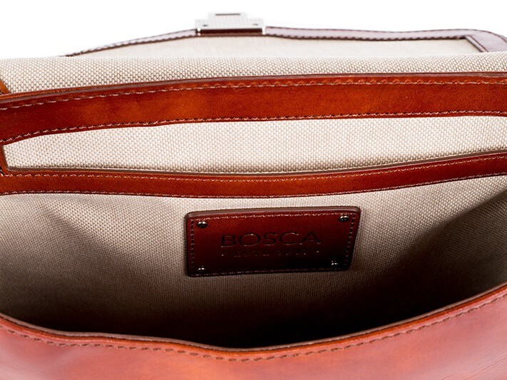 Bosca Old Leather Man Messenger Bag – Black