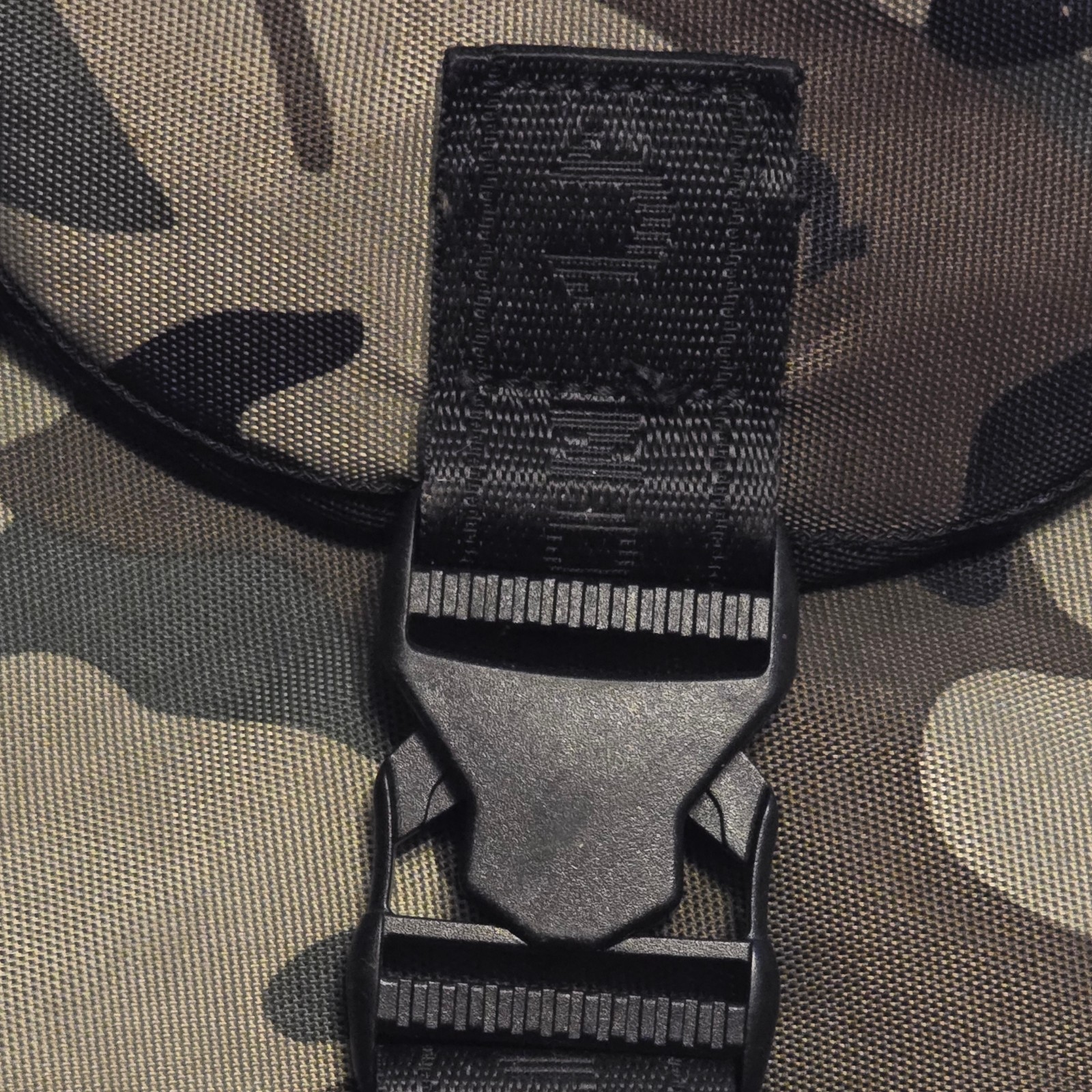 True Religion World Tour Camo Backpack Y2K Buddha Drawstring Padded Bag