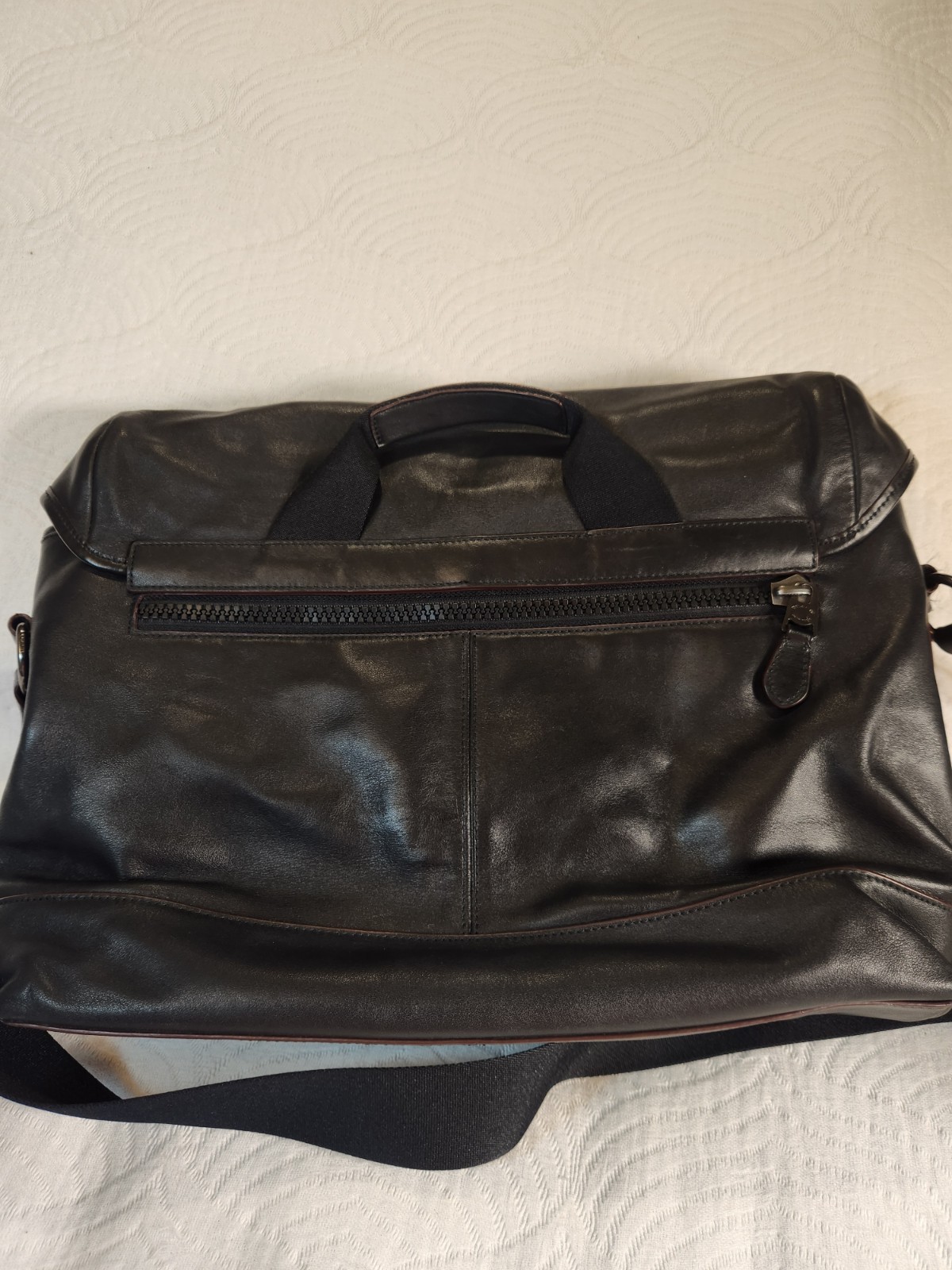 Coach Ranger Messenger Bag Real Leather Black Unisex