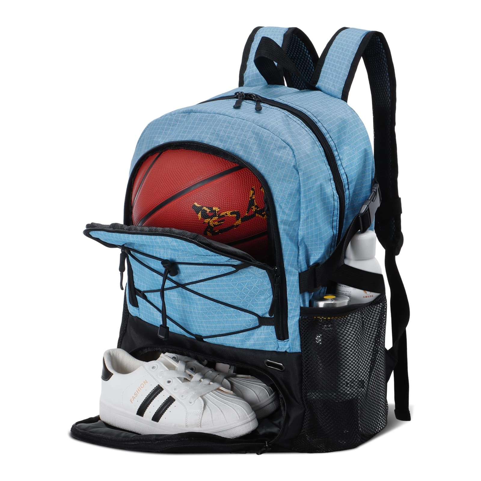 Basketball Backpack, Large Sports Bag with Separate Ball Holder & Shoe Compar…