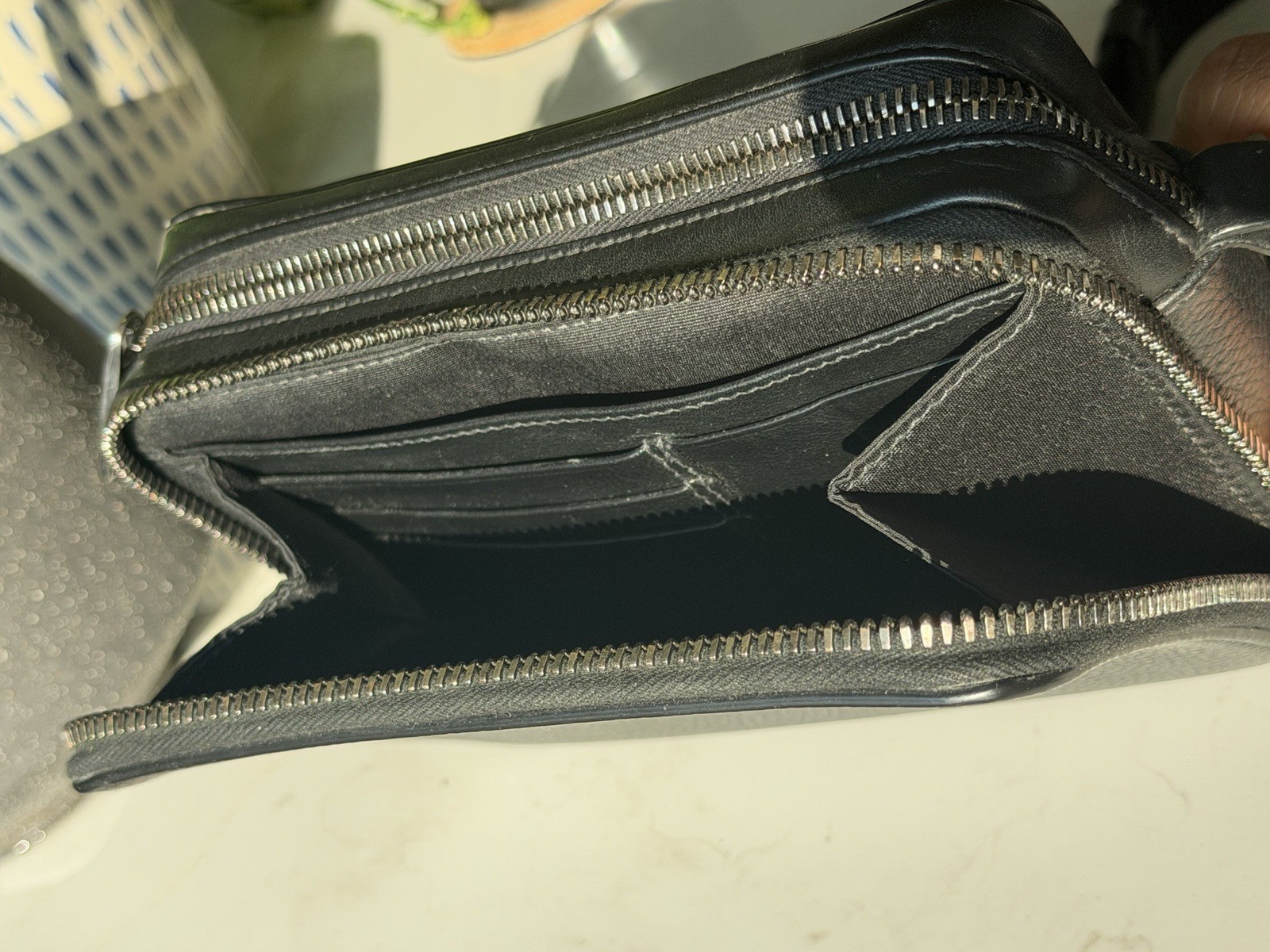 Dior Men’s CD Icon Zipped Pouch with Strap (2023)
