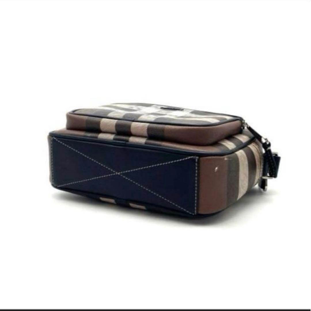 Authentic Burberry Shoulder Bag Leather Brown 22cm W, Some Surface Scratches, Us