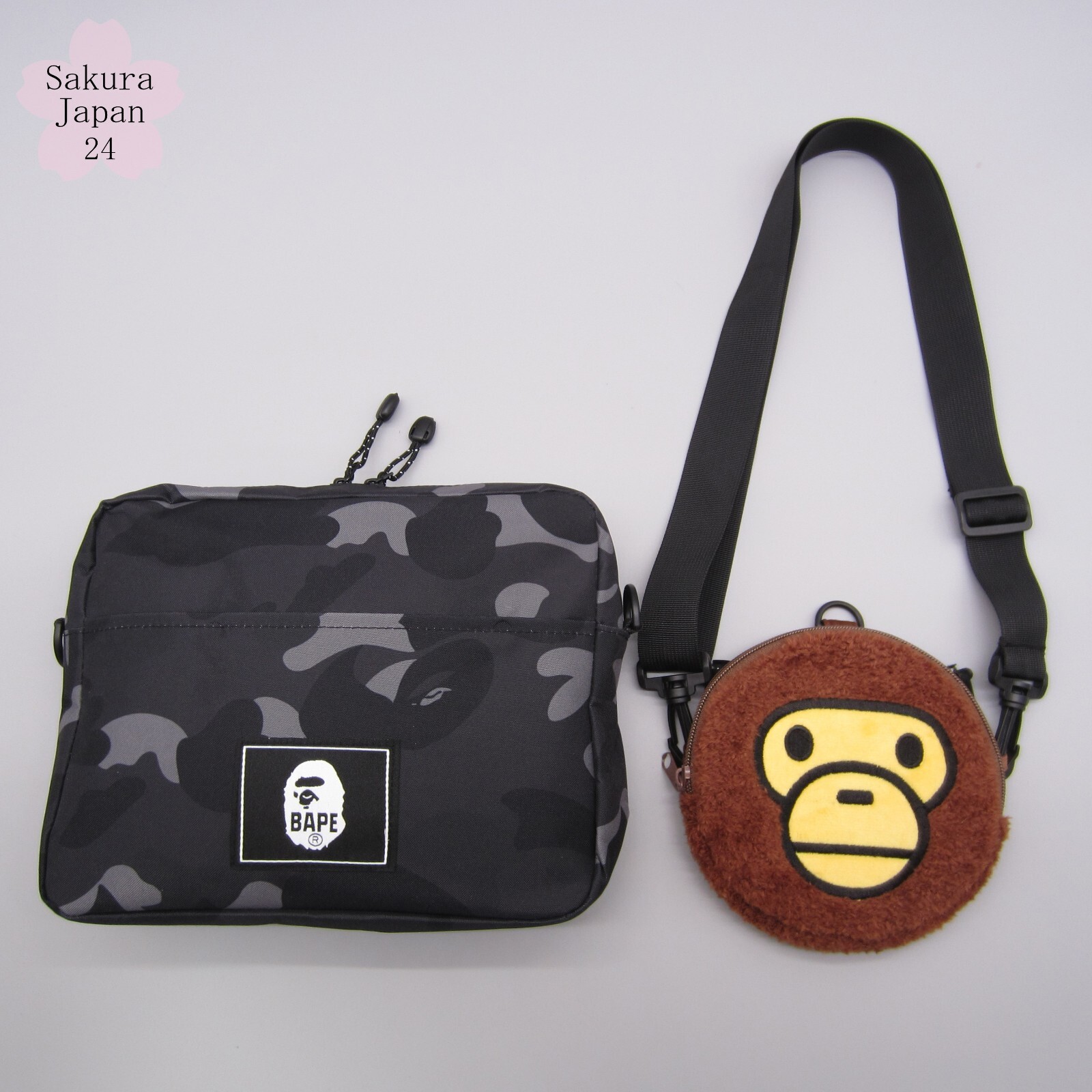 BAPE A Bathing Ape Camo Black Duffle Bag 2022 SPR Shoulder 2022 AW Mag Free Gift