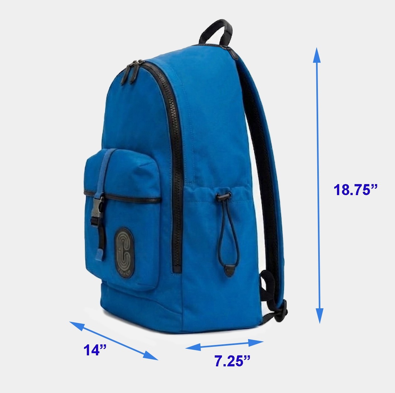 Genuine Coach Large Nylon Blue Max Backpack For Men or Women