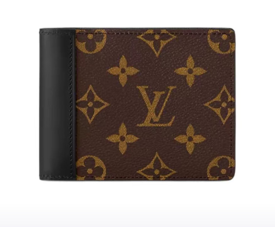 LOUIS VUITTON Multiple Wallet for Men Brown 4.5×0.6×3.5 in