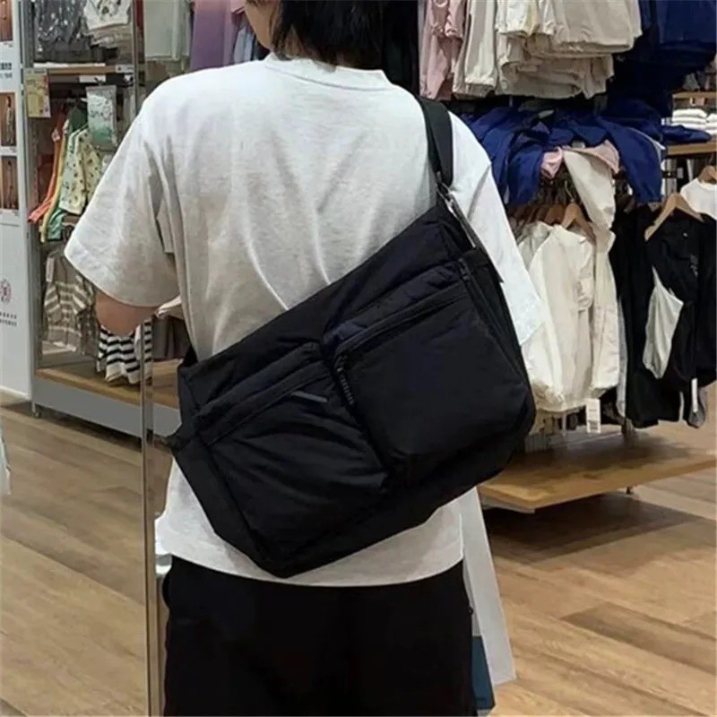 Uniqlo Multi Pocket Shoulder Bag 2 Colors Handbag For Men Messenger Bag