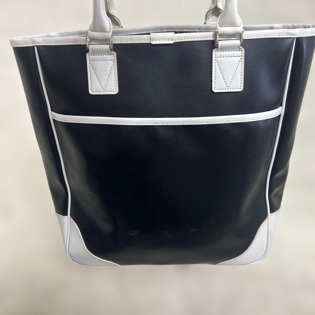 Authentic Burberry Black Label Tote Bag 22cm x 36cm x 11cm Black Vinyl Shoulder