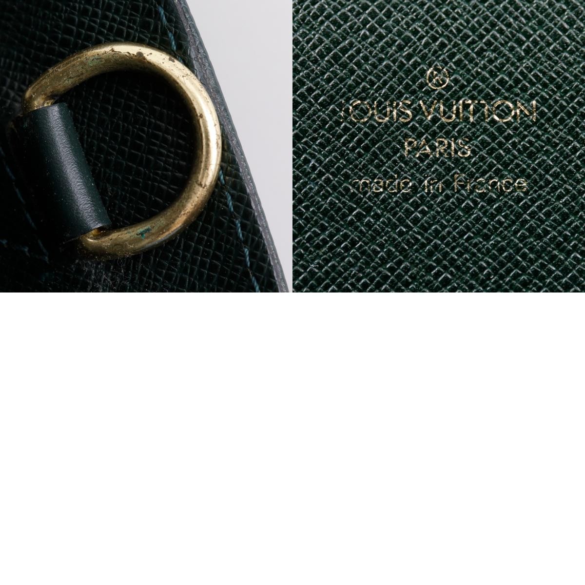 LOUIS VUITTON Porto Documan Rozan Business bag M30054 Epithea Green Taiga mens