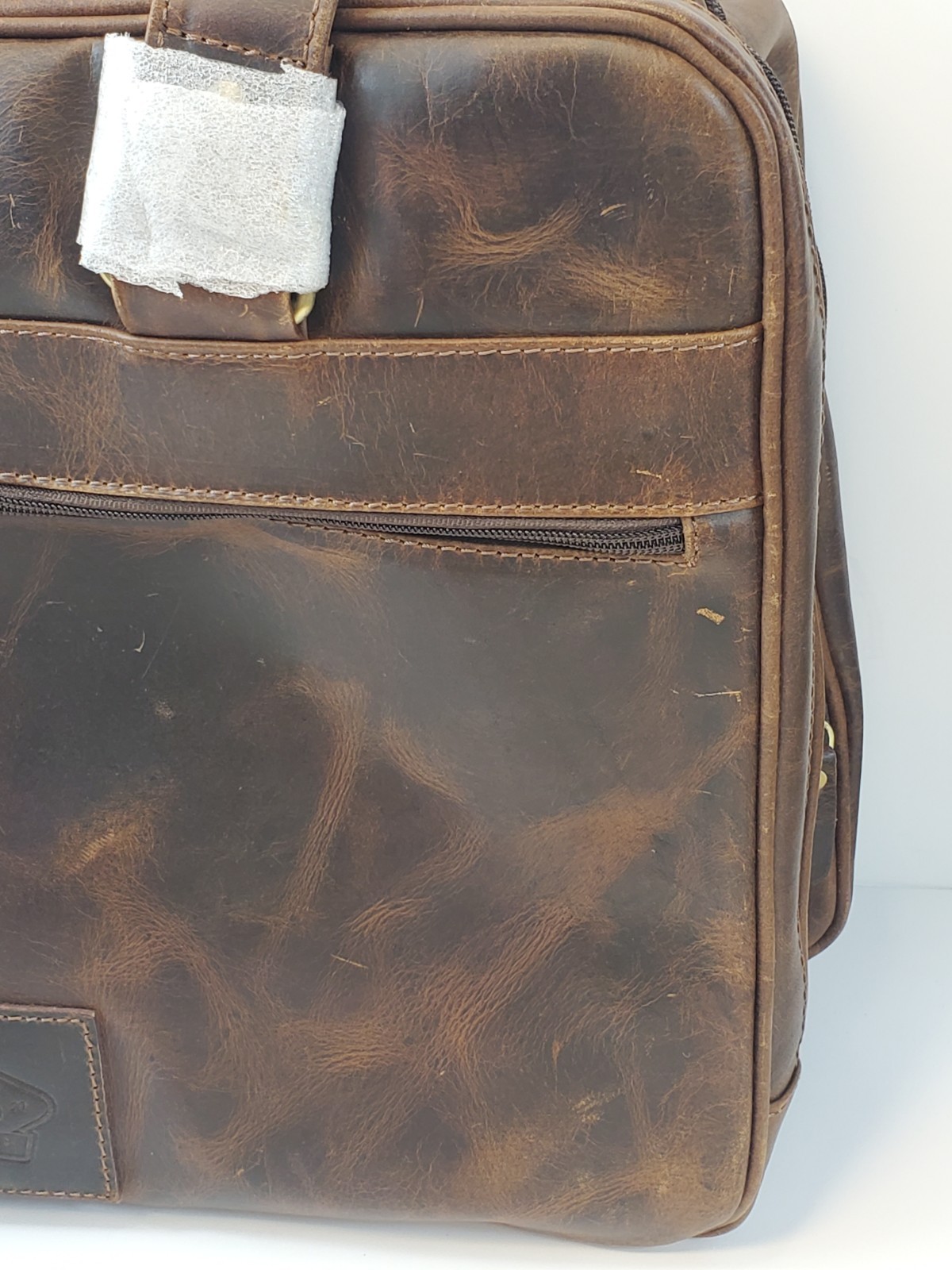 Buffalo Leather Laptop Bag 17″ Business Messenger Briefcase Vintage Look