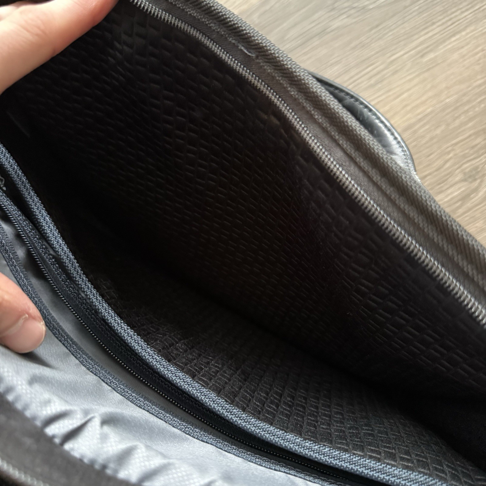 TUMI Alpha 2 Black Nylon Organizer Briefcase 26132D2 No Strap
