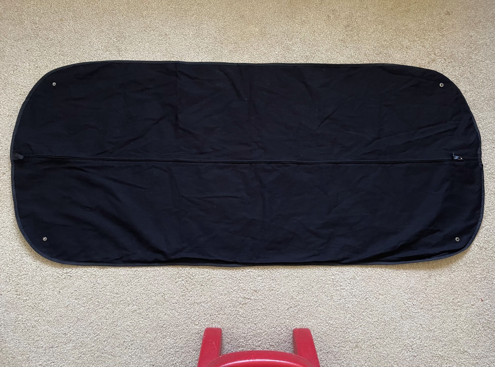 Authentic LOEWE 60×26 Zip Up Cotton Canvas Trip Travel Garment Bag Ship Fast