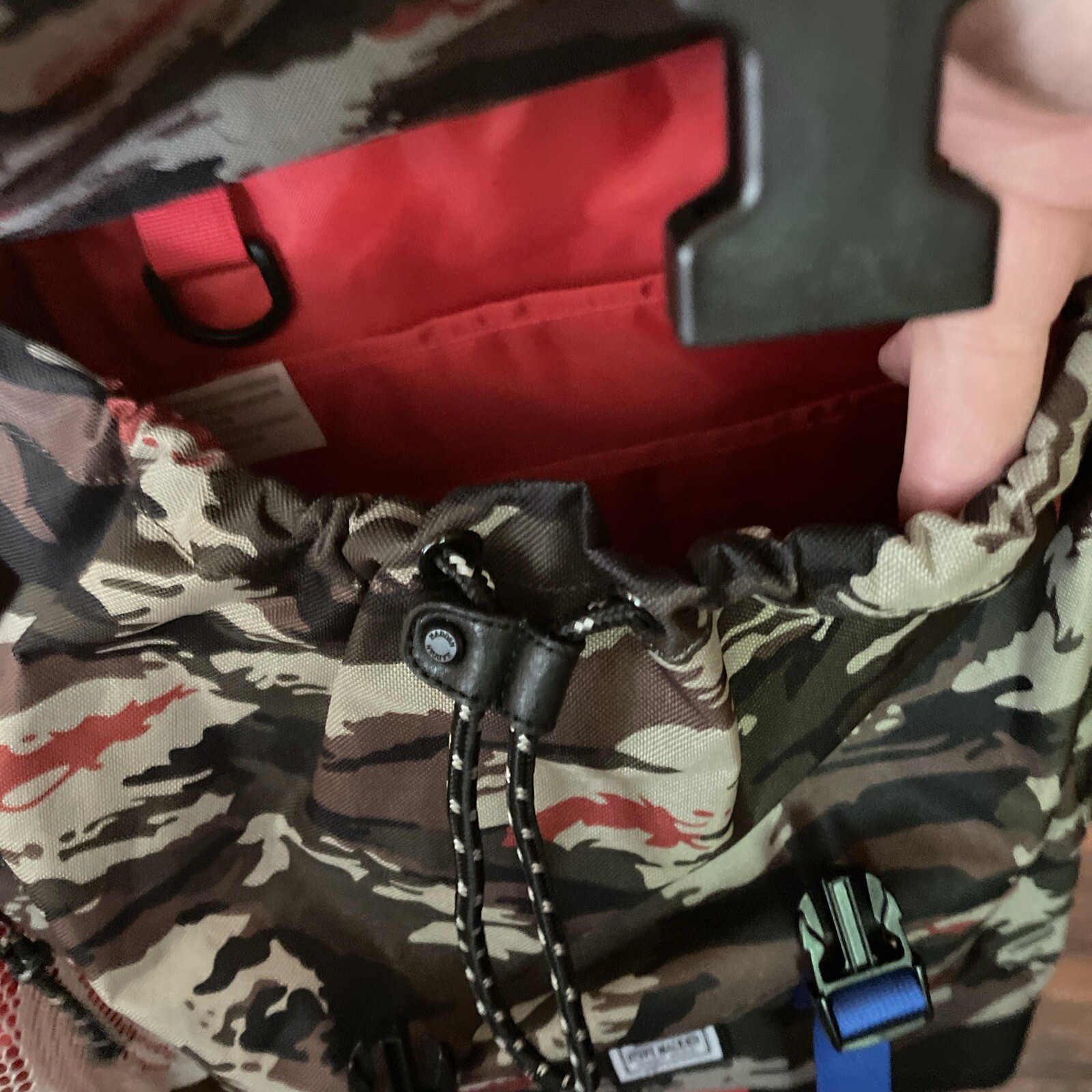 Steve Madden Camo Backpack Black Brown &orange See Description!