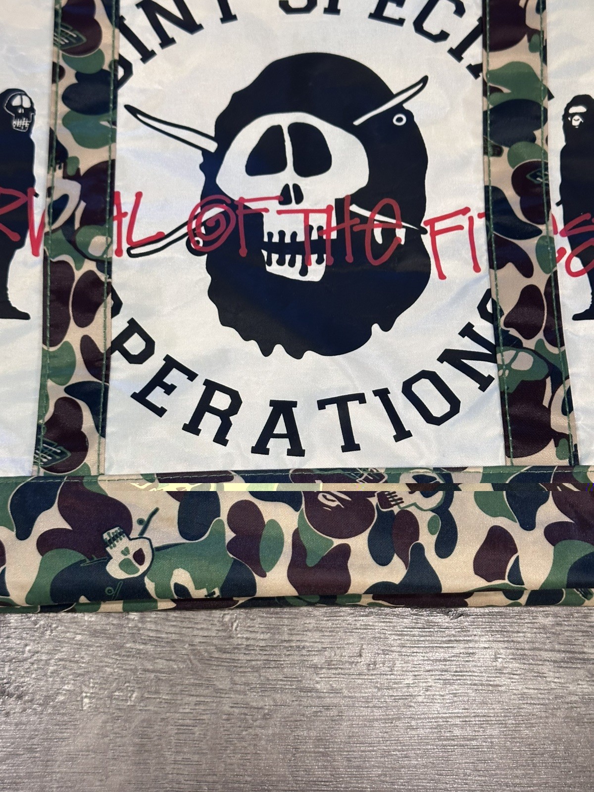 A Bathing Ape Bape x Stussy Collaboration Tote Bag *HAS MARKS SEE PHOTOS*