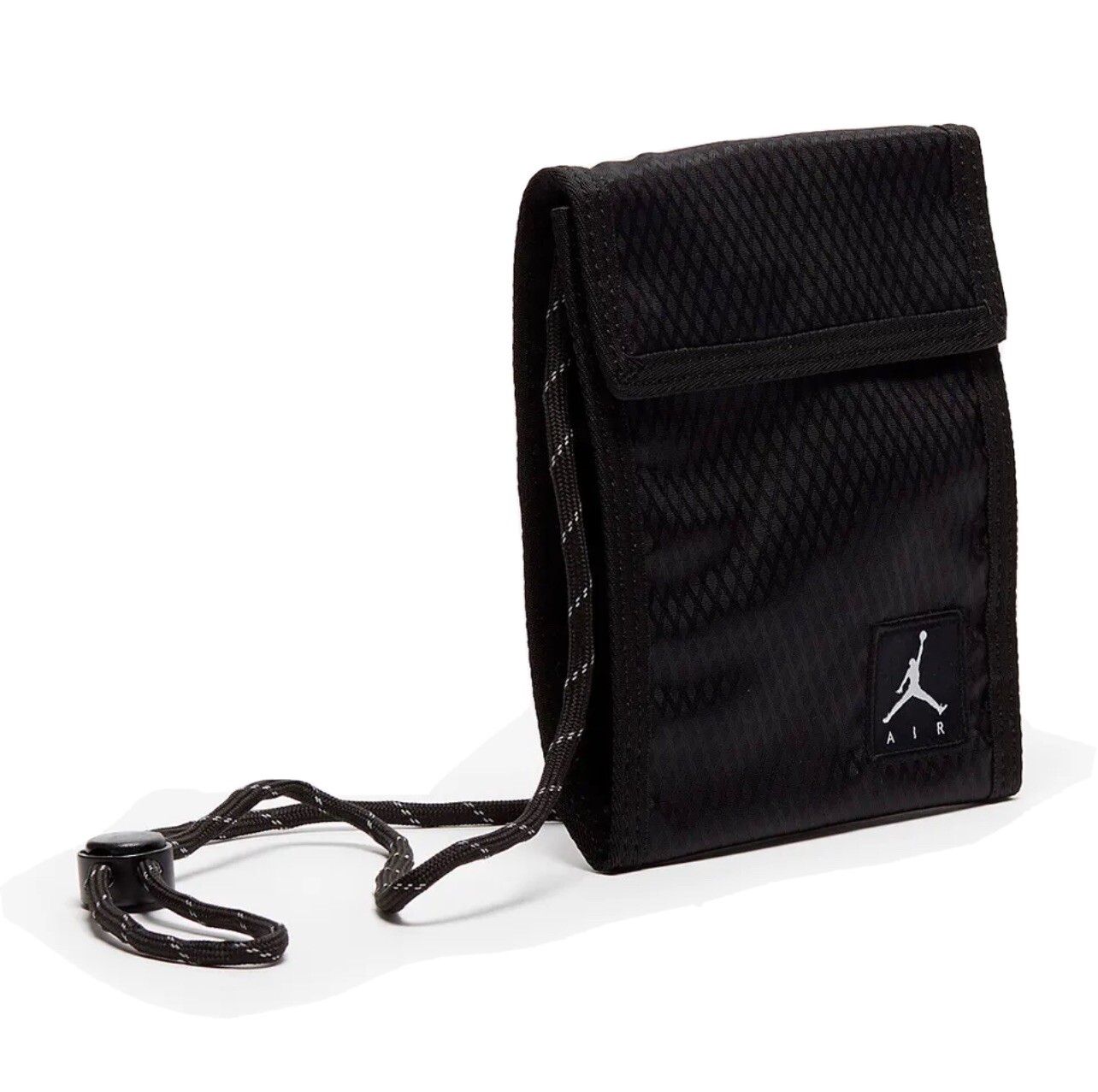 NIKE AIR JORDAN TRIFOLD CROSS BODY BAG BLACK POUCH SMALL FESTIVAL BAG