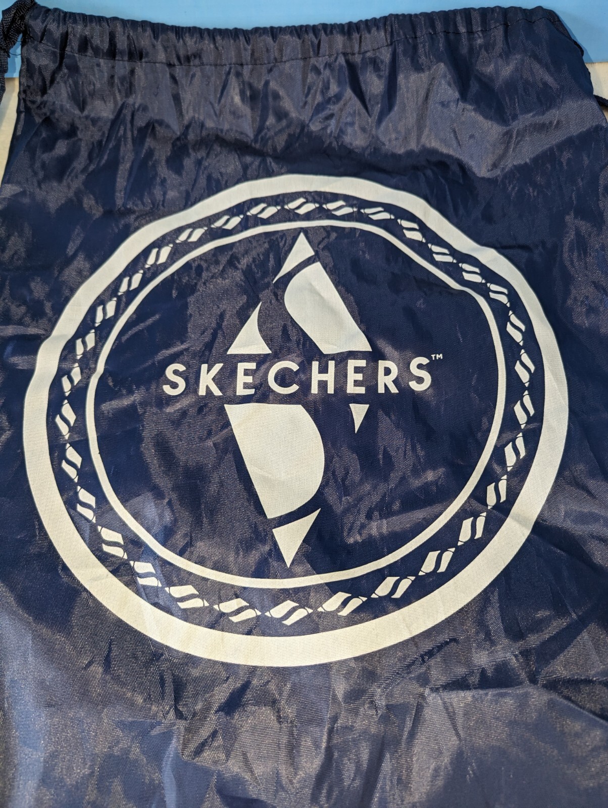 Skechers Nylon Drawstring Bag Backpack Lightweight Gym Bag Tote Sack 17″ x 20″