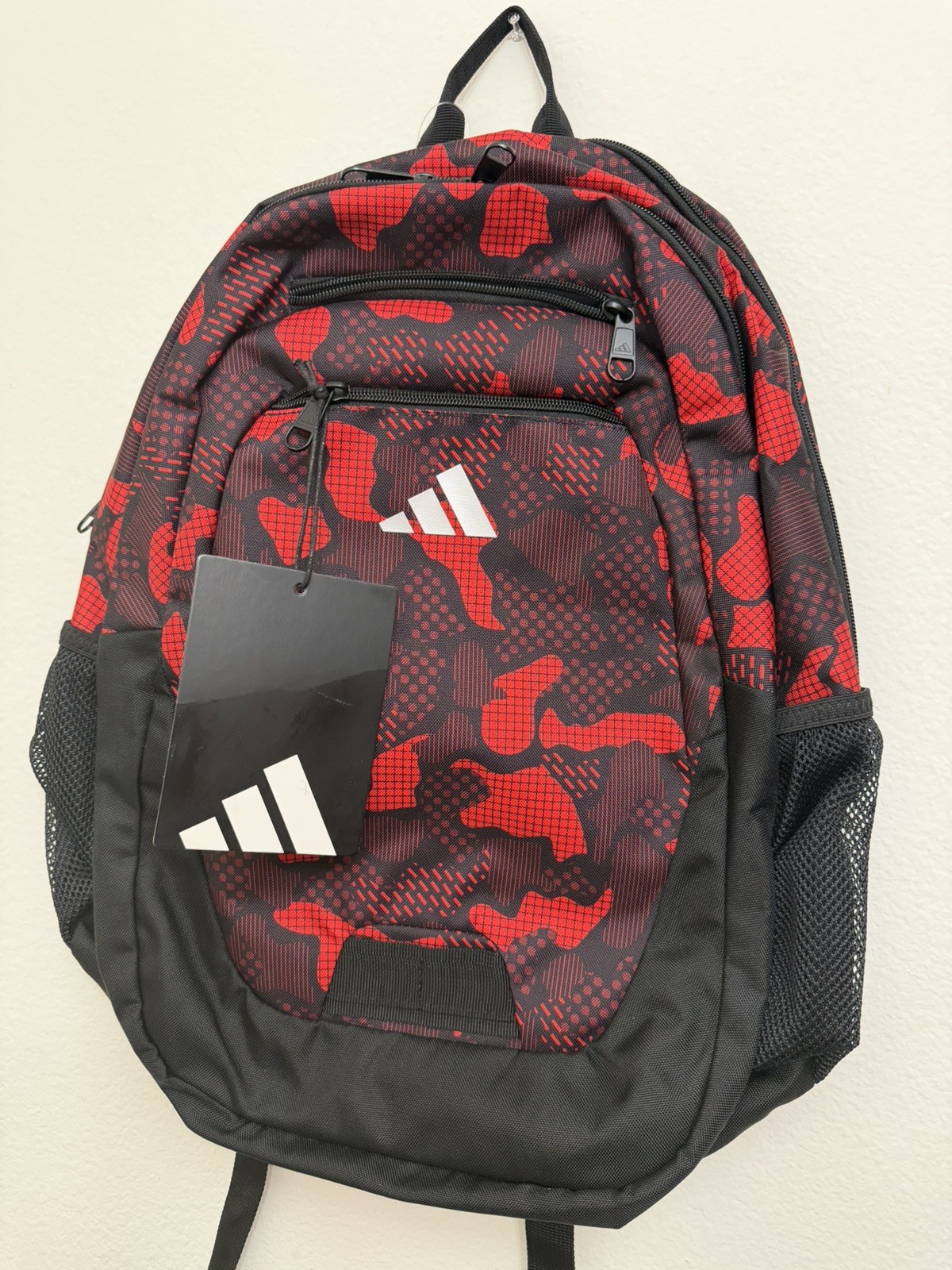 Adidas Fundare Backpack LAPTOP RED CAMO BLACK One Size