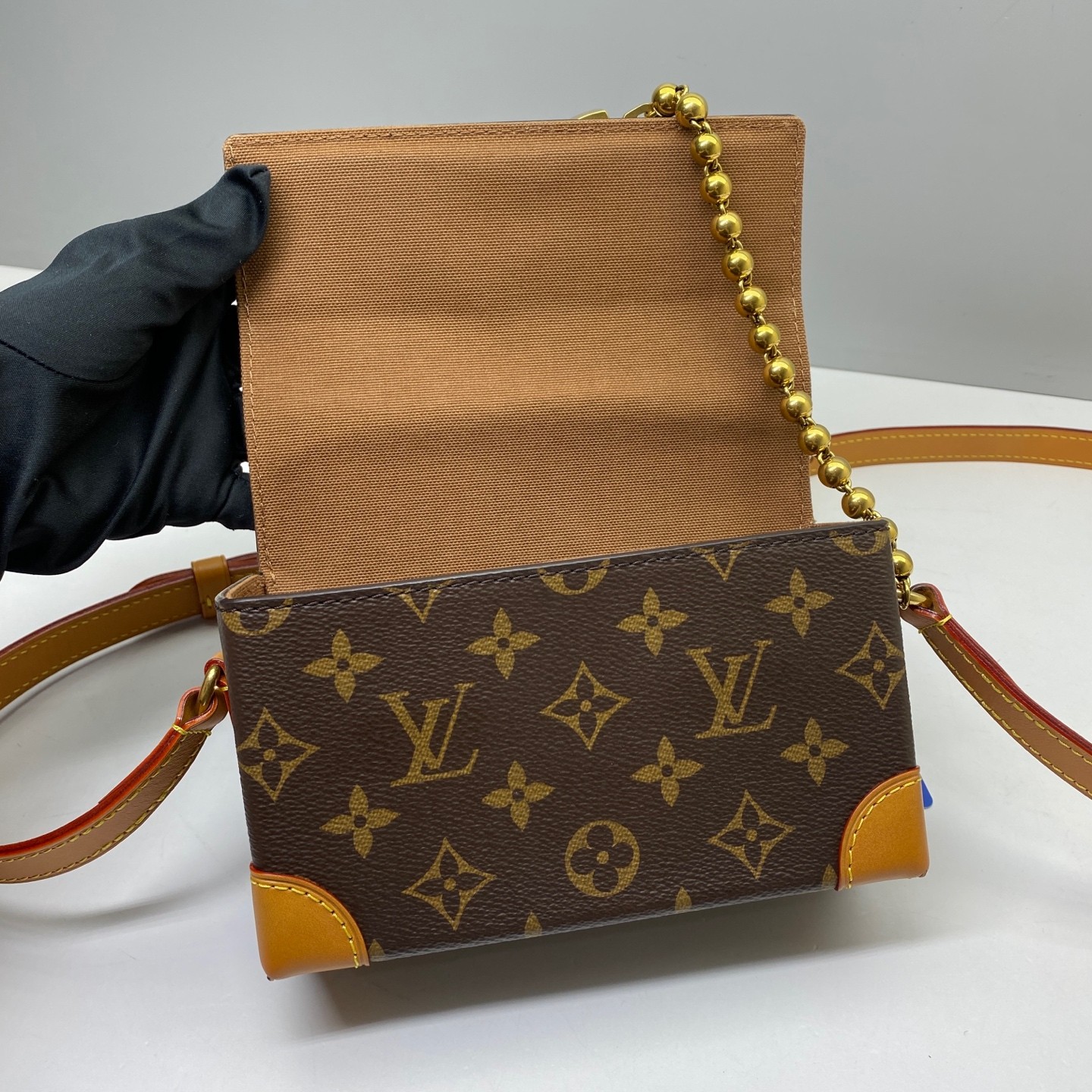 Louis Vuitton Pre-Owned Authentic STEAMER Mini Handbag Box Clutch M14738 18x11cm