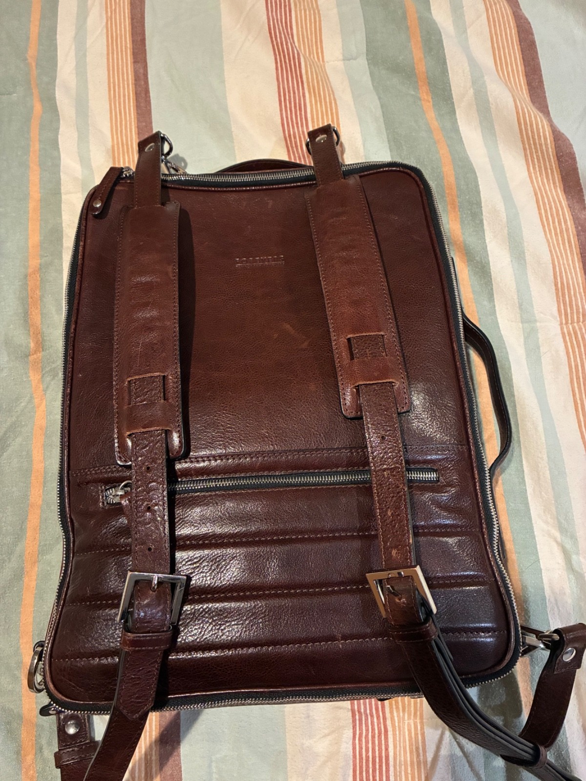 Leather men’s work / camera bag, satchel, backpack