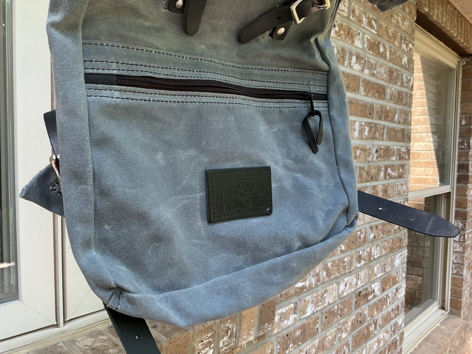 Duluth Pack Roll Top Scout Backpack Canvas Leather Grey Unisex Minn Rucksack