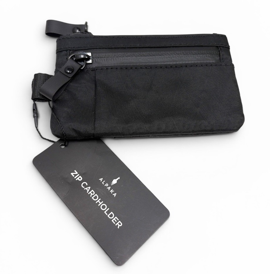Alpaka Zip Cardholder Black X-Pac VX21