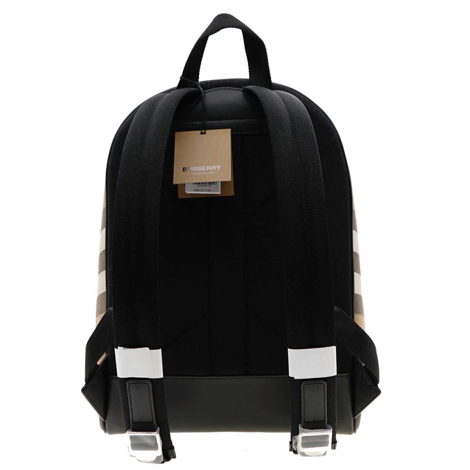 Burberry Jeff Backpack Check Canvas New