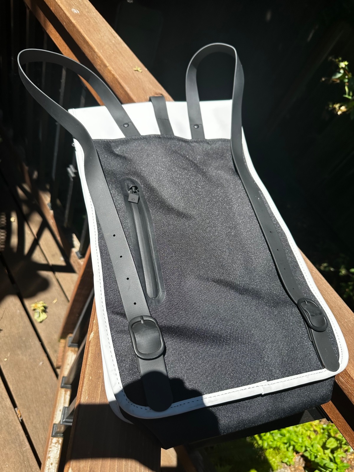 RAINS Rolltop Backpack Ash Gray Waterproof Minimalist New w/ Imperfection