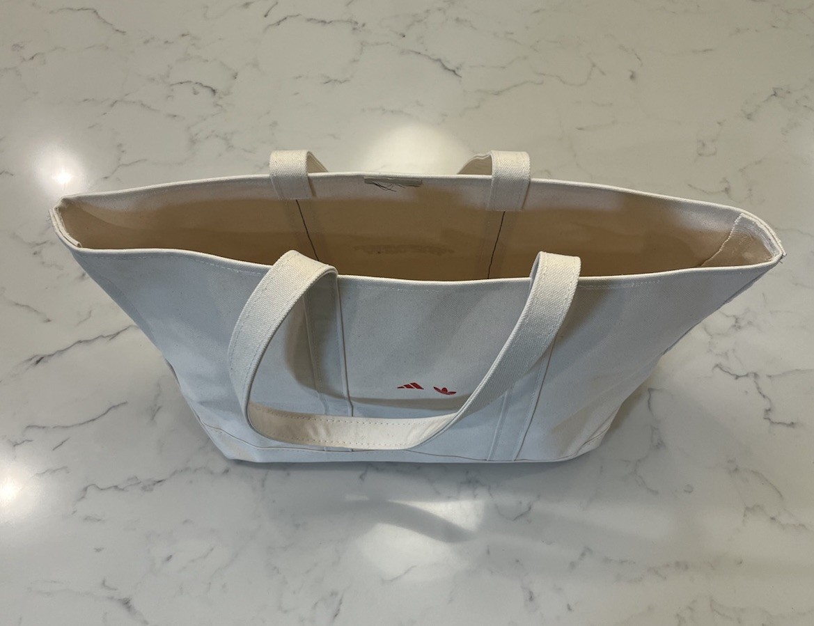 Rare Adidas Remember The Why Canvas Tote Bag Event Exclusive Cream Natural