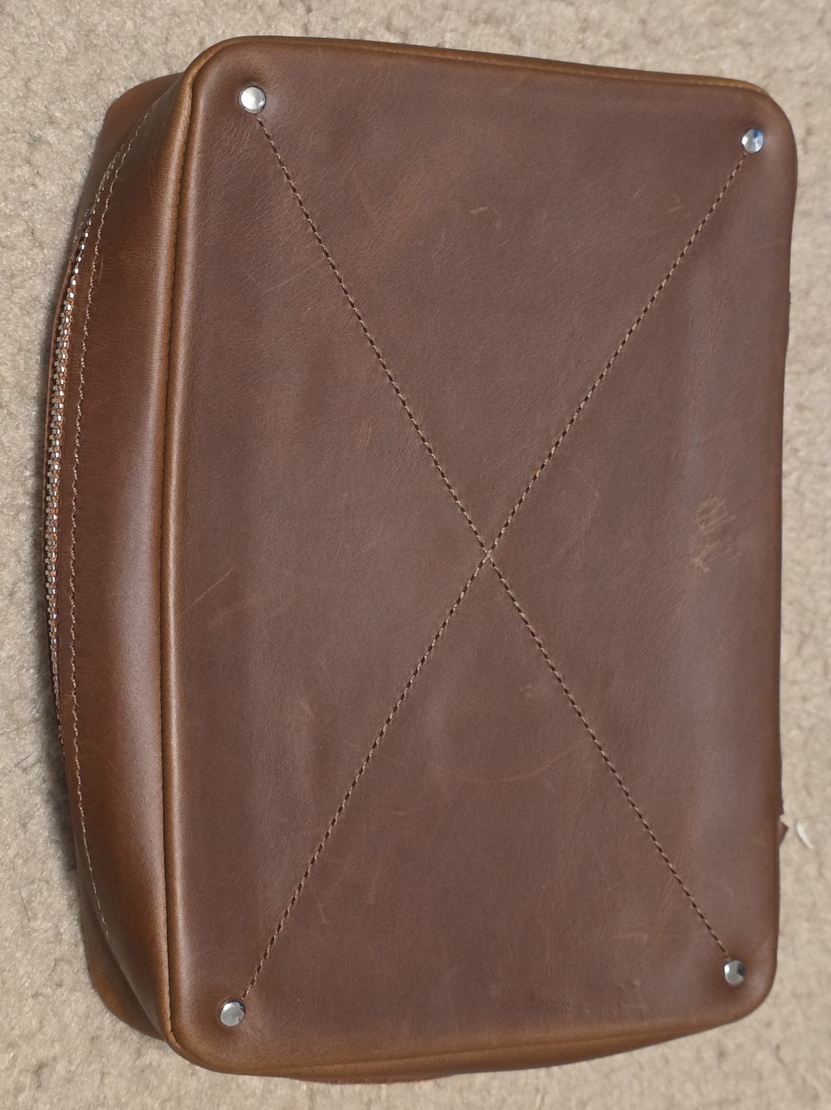 Hidemont Tech Organizer June Leather Brown