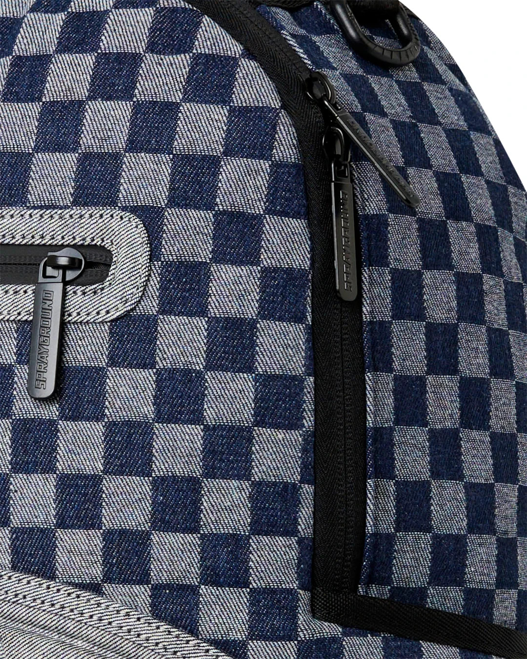 Sprayground ATELIER BLEU Backpack🔥New Blue Check Knit Travel Bookbag School Bag