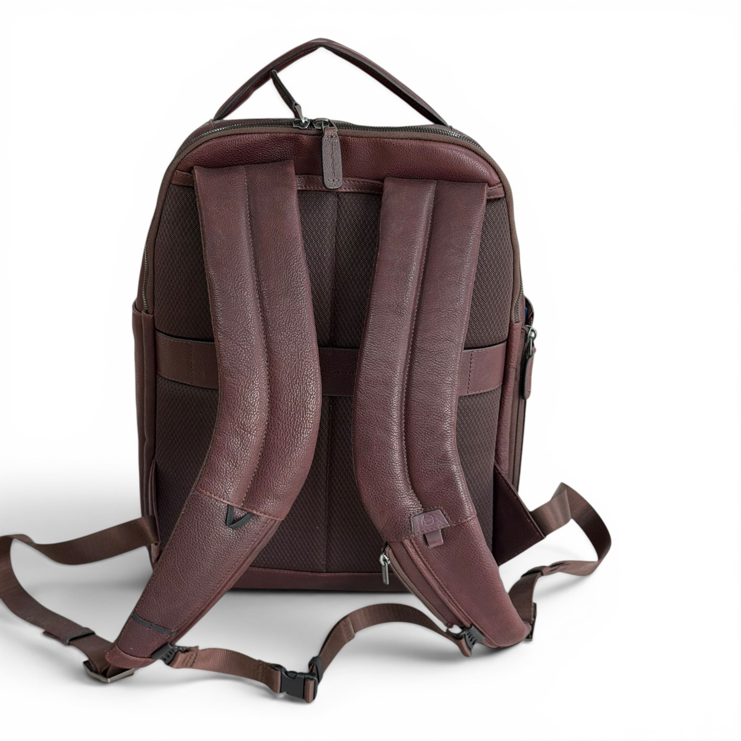 PIQUADRO men’s backpack leather backpack with computer made in Italy notebook