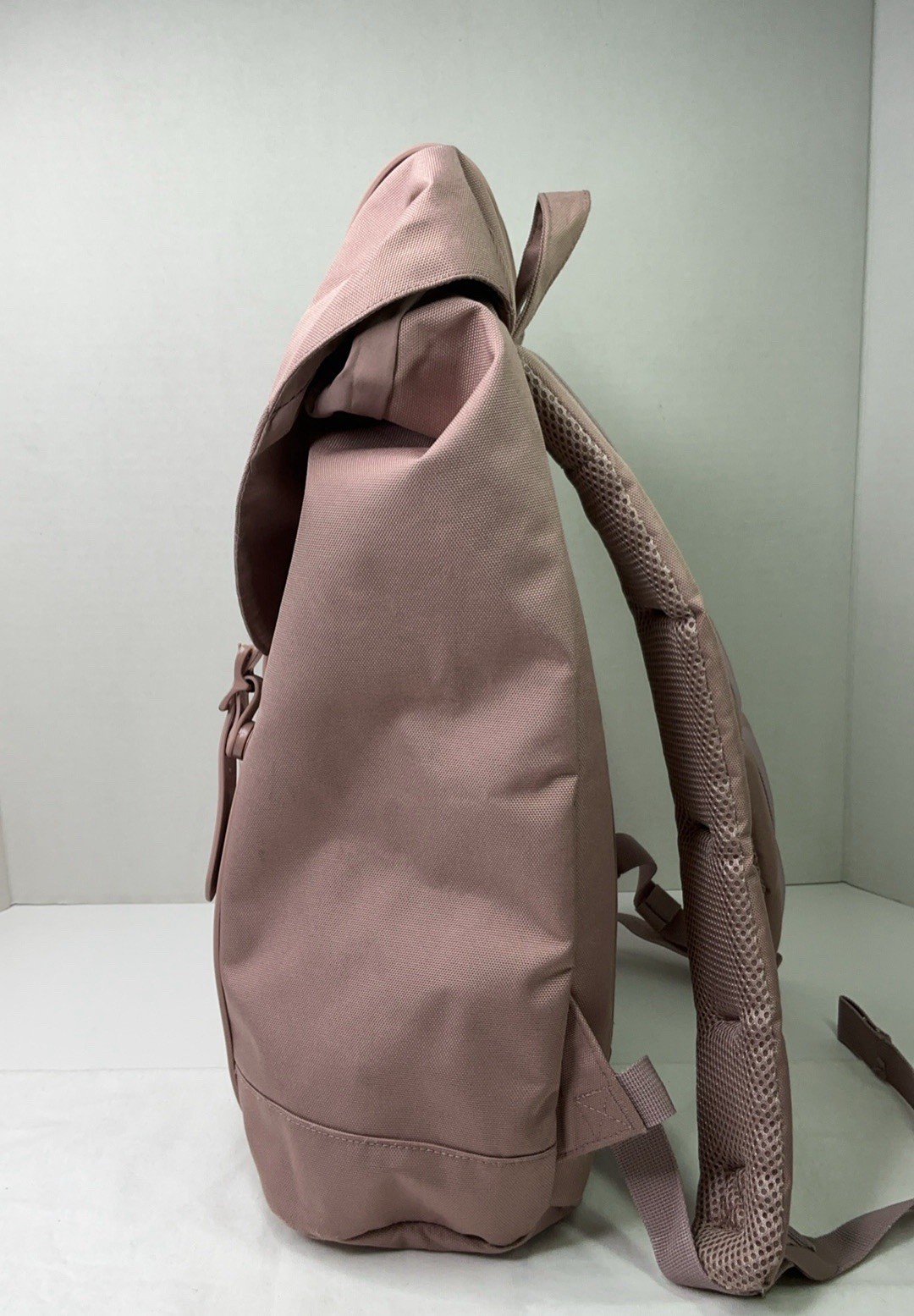 Herschel Pink Backpack Drawstring Buckle Closure Adjustable Strap Padded Pockets