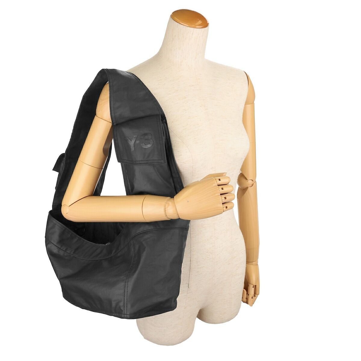 Y-3 Yohji Yamamoto Newspaper S Men’s Nylon Tote Shoulder Bag