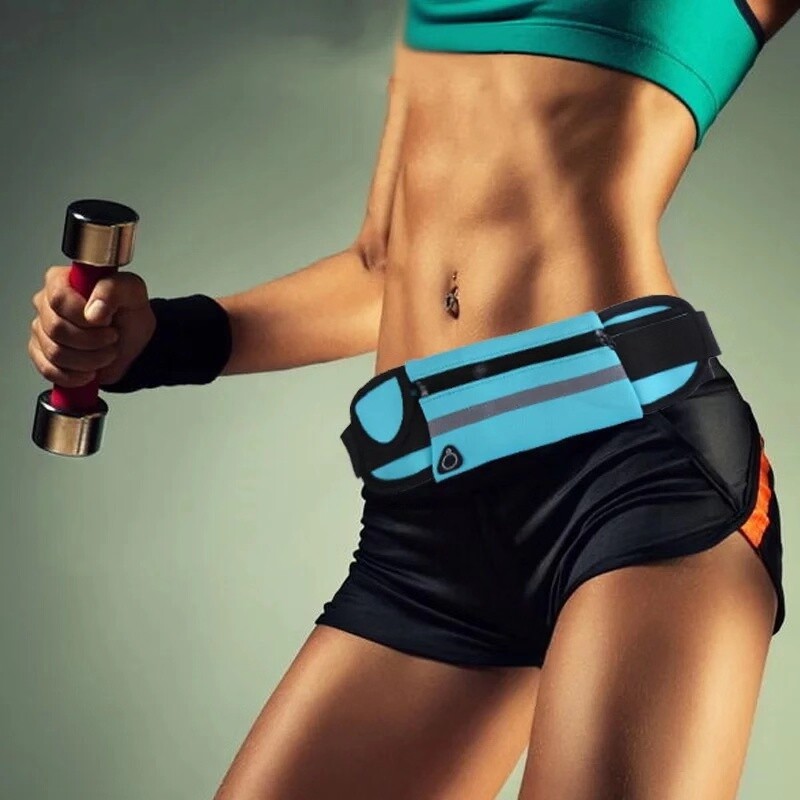 Running Bum Bag Fanny Pack Travel Waist Money Belt Zip Hiking Pouch Wallet US