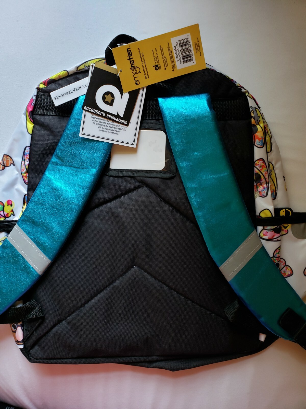 Emoji Laptop School Backpack Emojination w/ Poo Tag Poop Happens w/ Tags