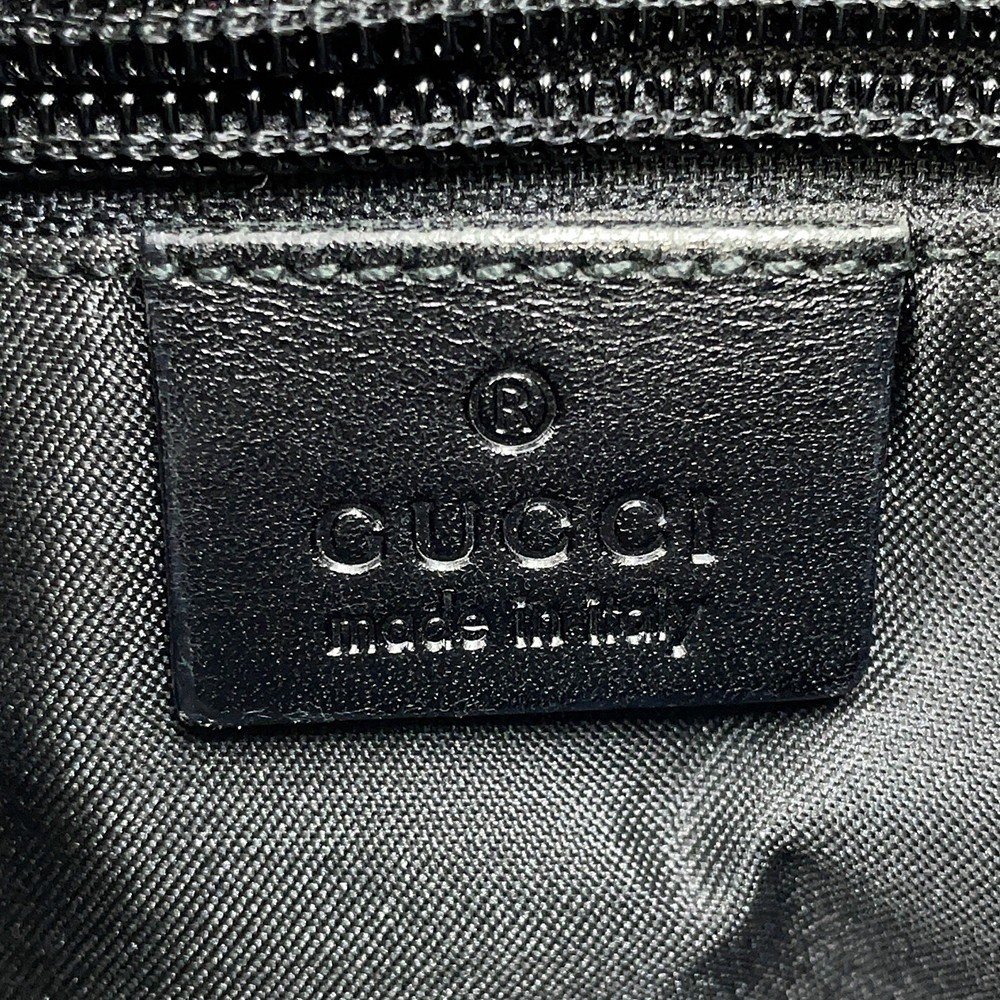 GUCCI GG Canvas Shoulder Bag GG Canvas/Leather Red/Black 0190348