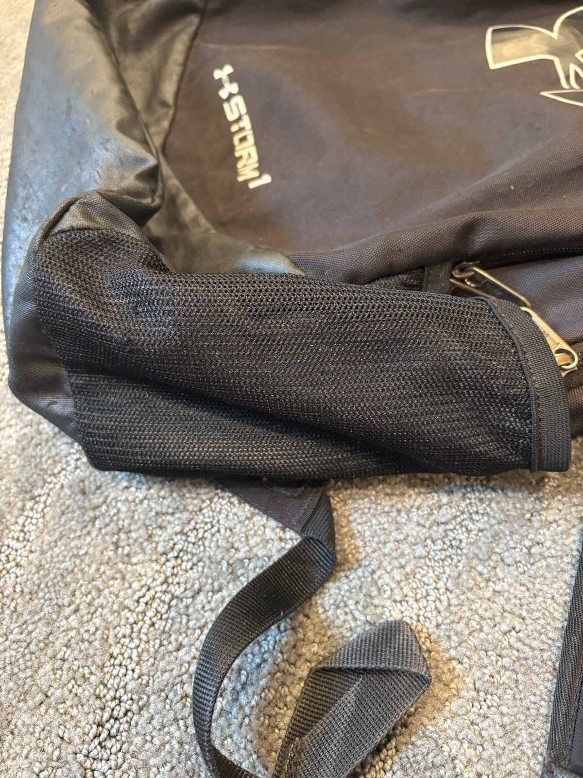 Under Armour Storm 1 Black Backpack Lightweight School Bag Laptop Heat Gear