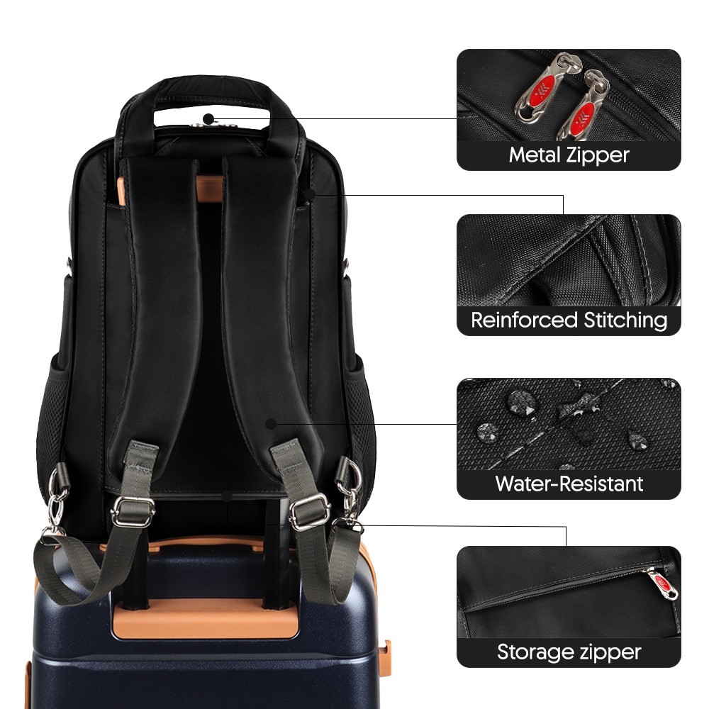 3 in 1 Slim Backpack For Men 15.6 Inch Laptop Bags Waterproof