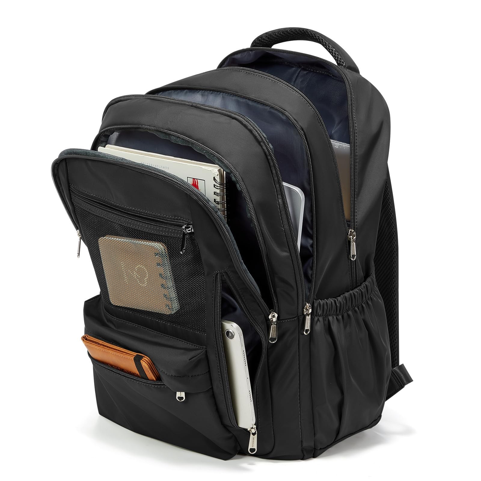 Cute High School Backpack Large Capacity Middle School Bag Waterproof Black