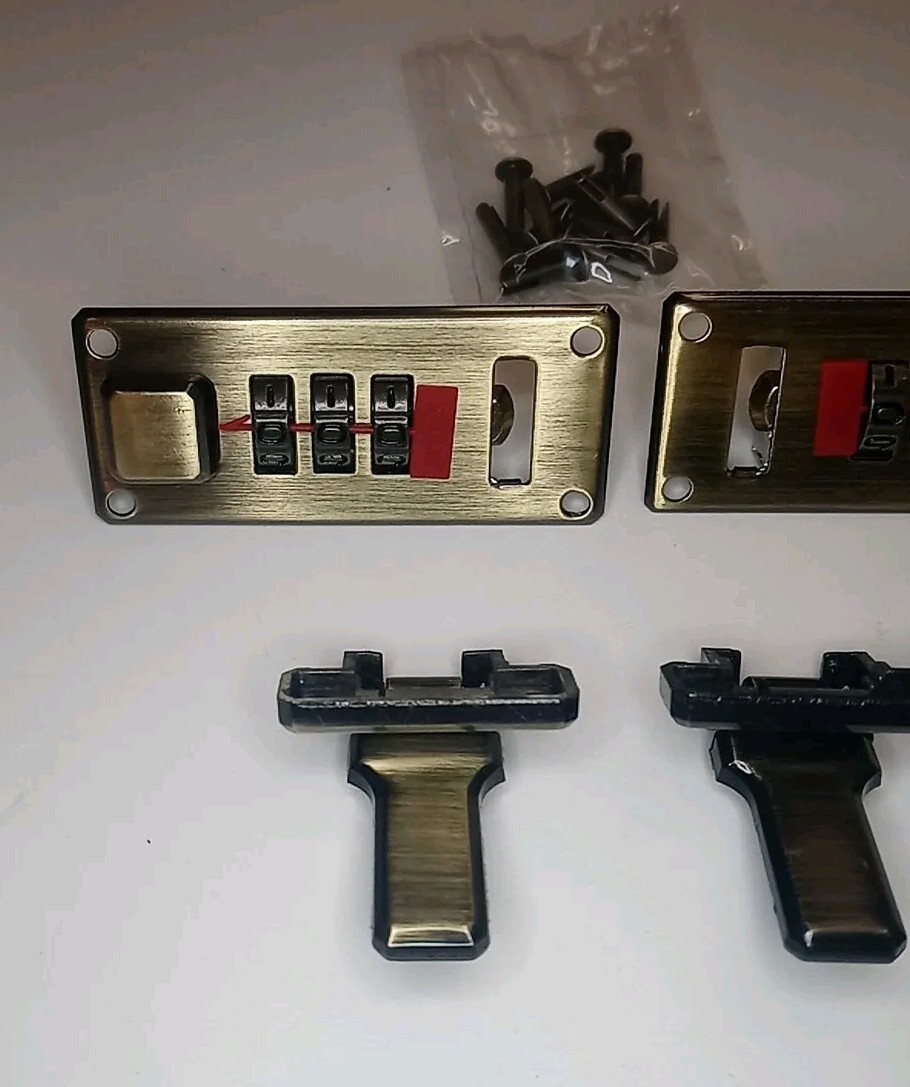 Combination Locks Set(2) Replacement for Briefcase Attache – Bronze w/ DARK Dial