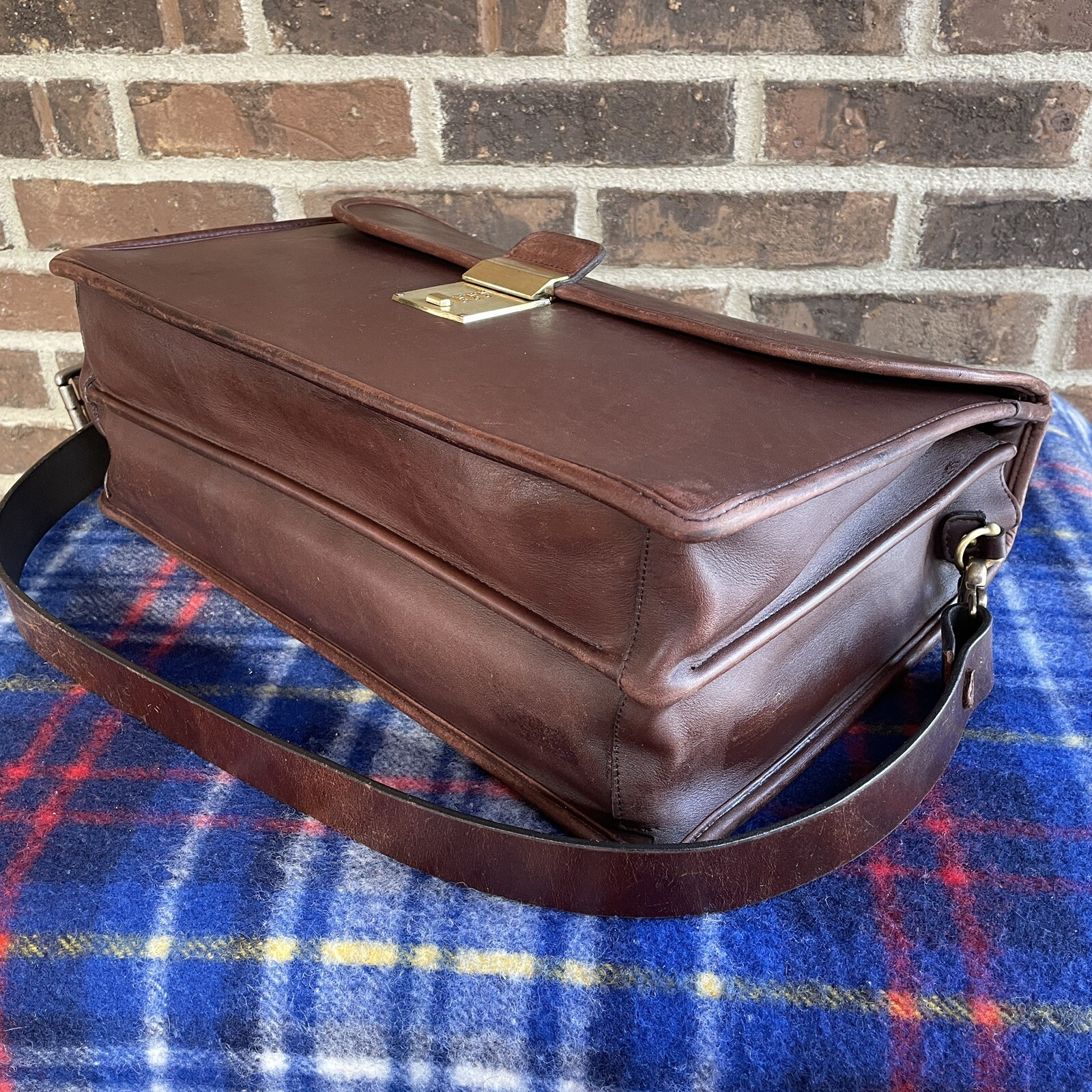 REEDERANG TRUE VINTAGE 1980s COACH GLOVE LEATHER MACBOOK PRO BRIEFCASE BAG R$998