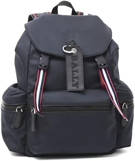 BALLY CREW NAVY BACKPACK MULTI POCKET RACKSACK MODEL 6226234 ITALY HARDLY USED