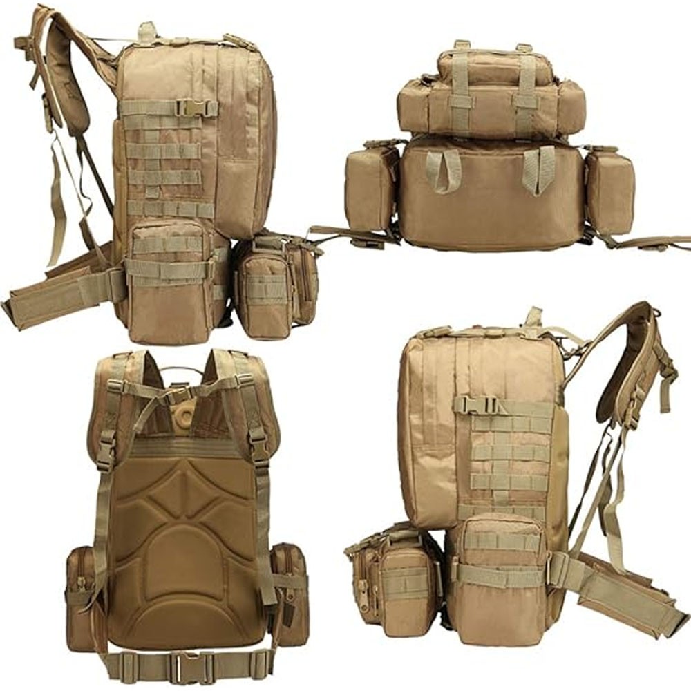 75L Military Tactical Backpack Large Army 3 Day Assault Pack Molle Bag Rucksack