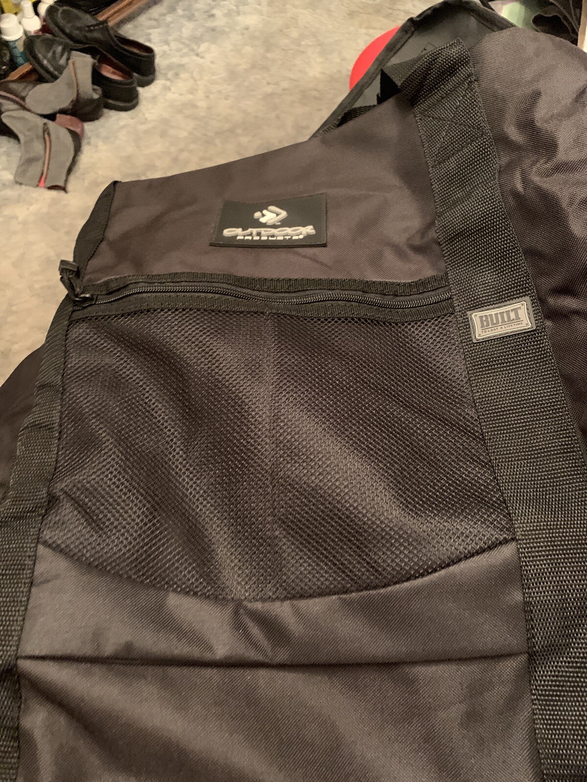 Built To Last Lifetime Outdoor Large Black Duffle Bag and Case 35 X 17 Packable