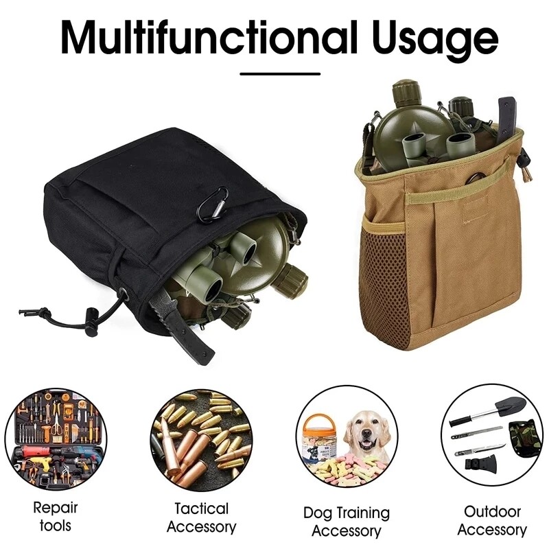 Tactical Colored Dump Pouch Military Belt Pouch Molle Adjustable Hip Holster Bag