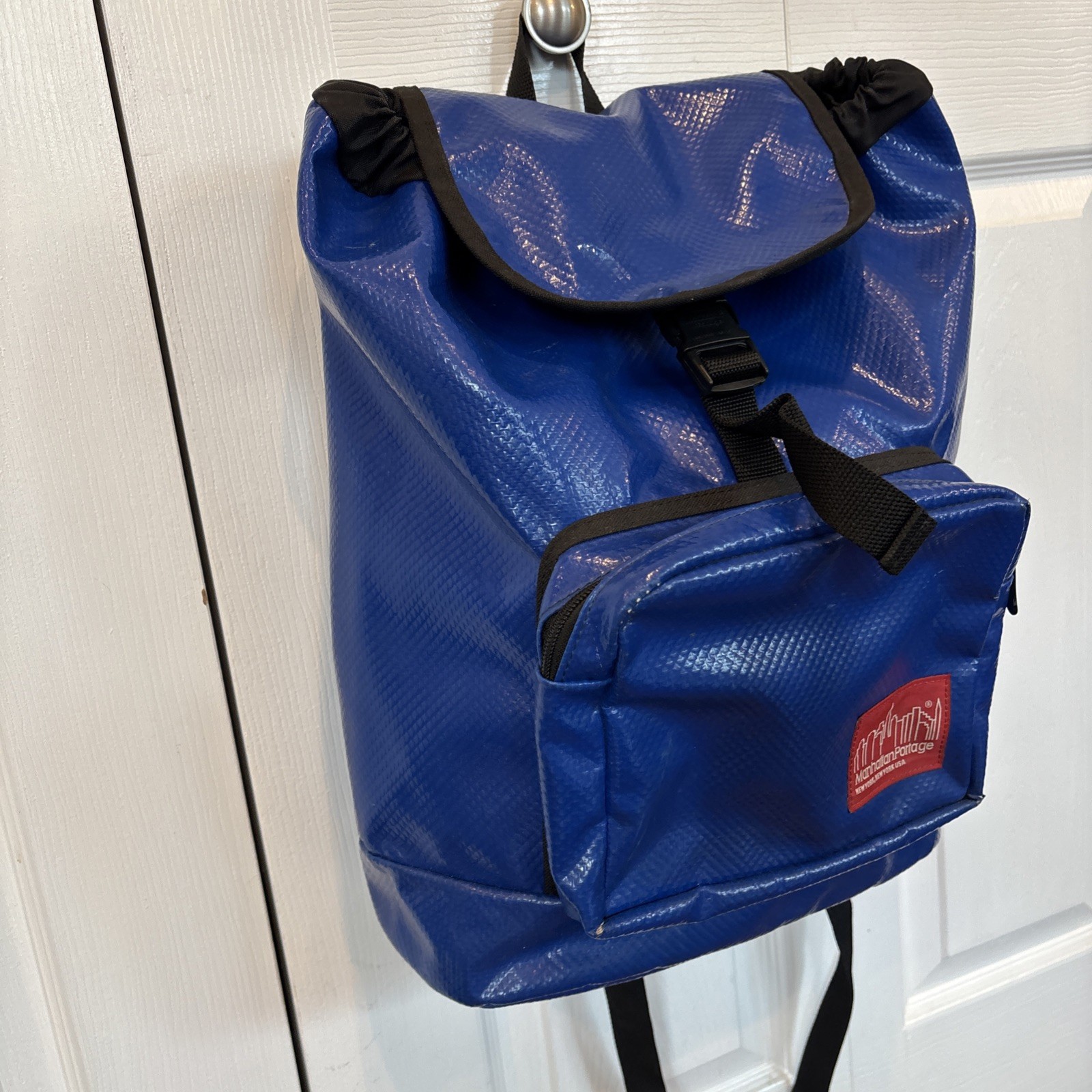 Manhattan Portage Blue Backpack – Blue Drawstring Top