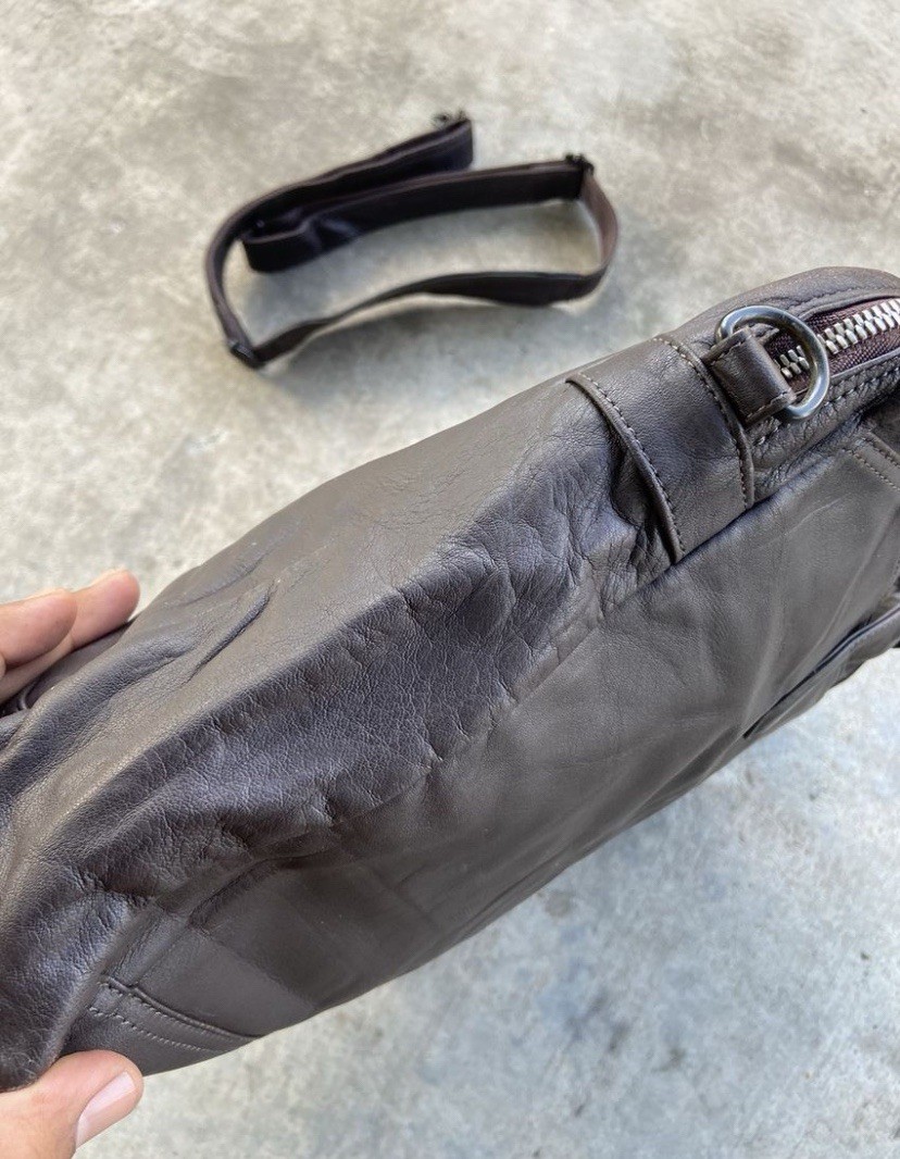 Vintage Porter Yoshida & Co Patina Soft Leather Sling / Messenger Bag
